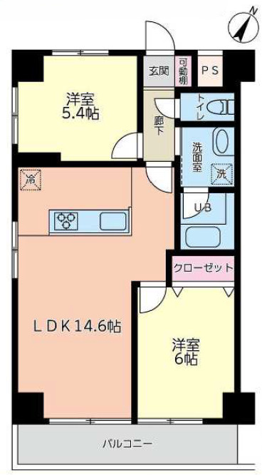 バイムフルス白金　Ⅰの間取り