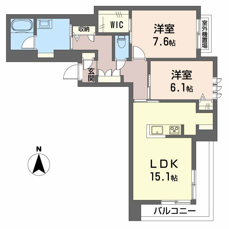 シャーメゾンプライム の間取り