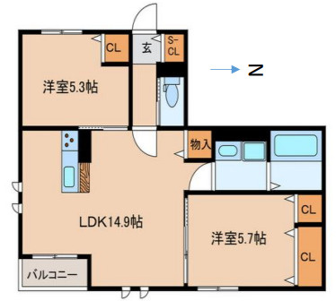 Maison　Plaisirの間取り