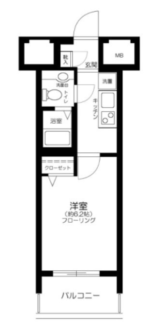 杉並区梅里２丁目の賃貸マンションの間取り|間取り