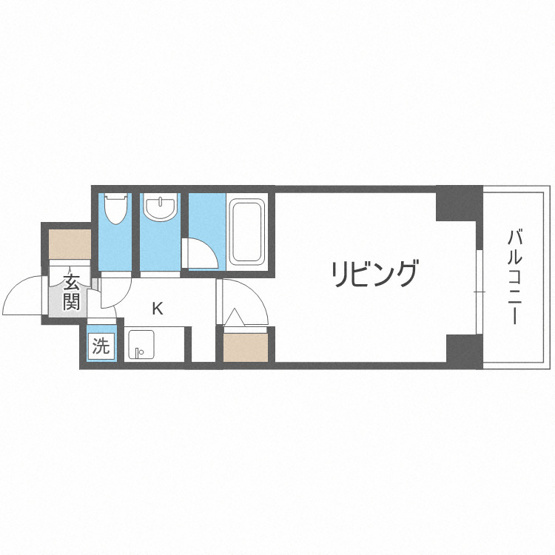 【間取り】 | ＱＣフラット北堀江