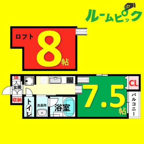 Residencia　名古屋市賃貸　仲介手数料無料の間取り