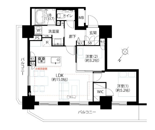 【間取り】 | グローリオタワー巣鴨