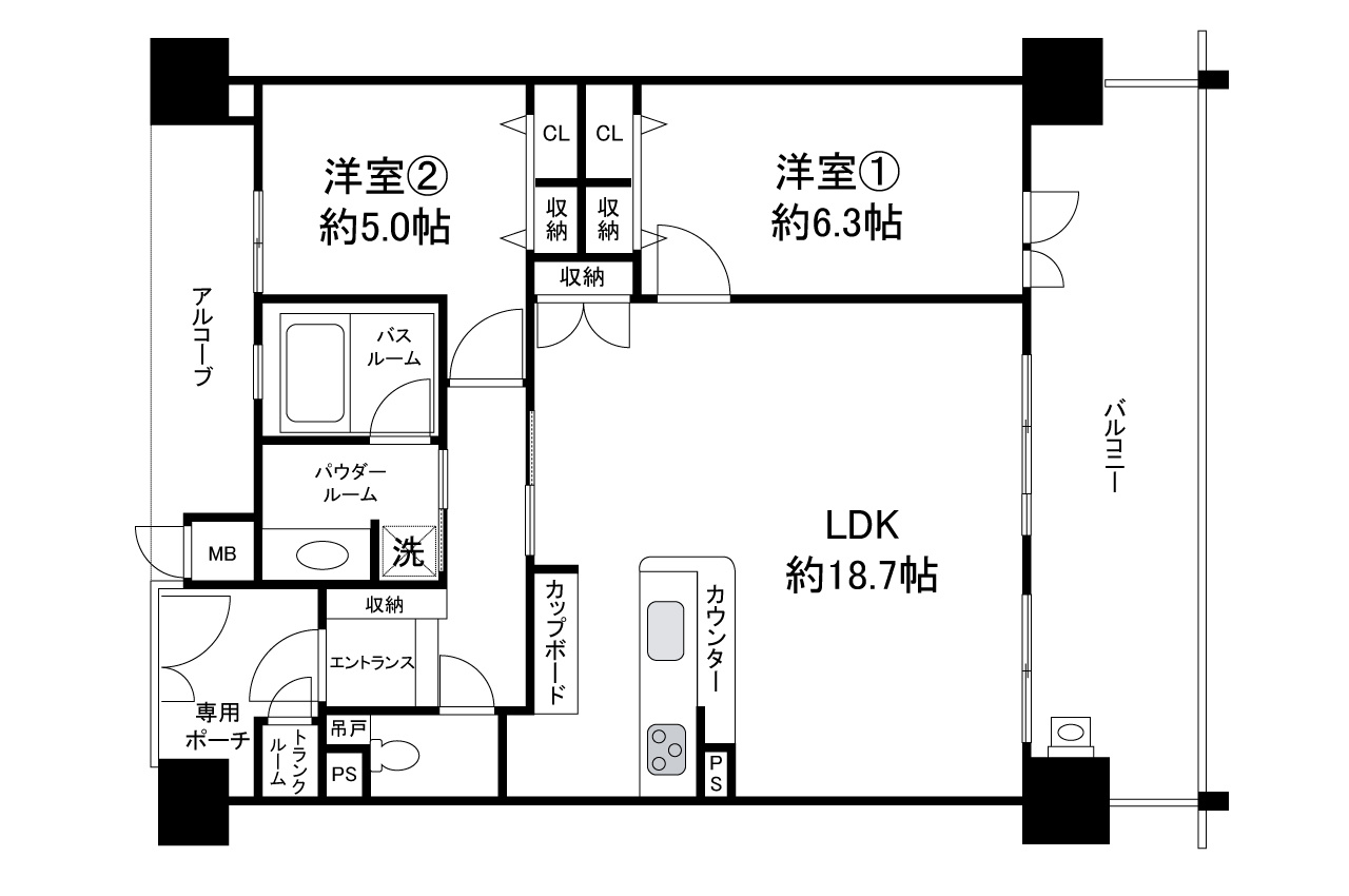 ファミールアクシス泉佐野の間取り|現状でのお引渡し。定額リフォームパック（オプション）利用可。詳細はお問合せください。