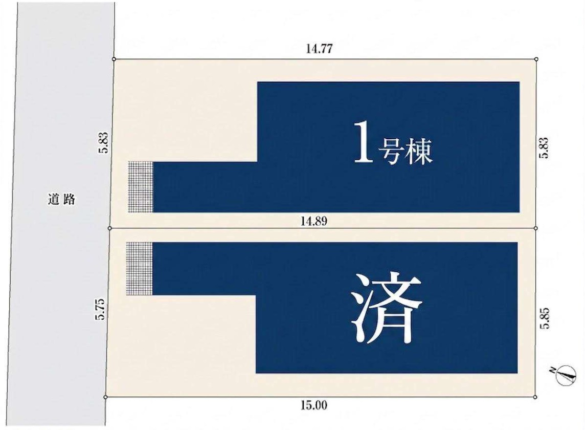 さいたま市北区東大成町の区画図