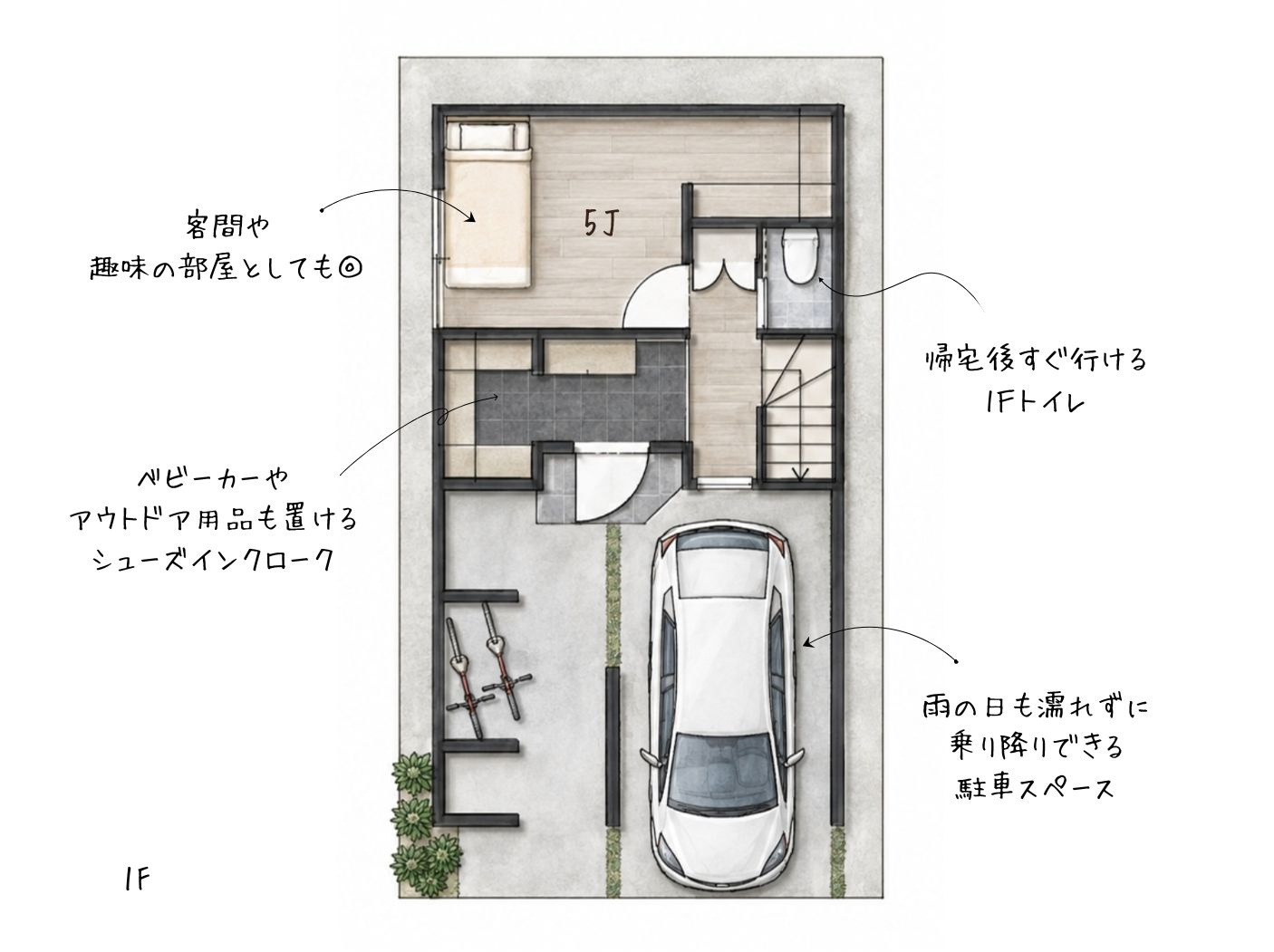 大阪市都島区内代町　1号地の参考プラン