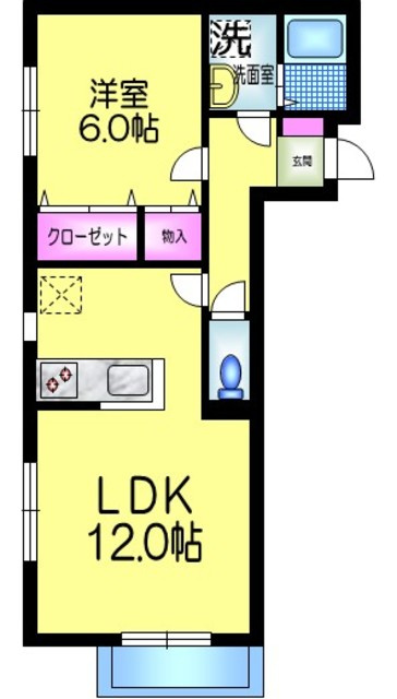シェモア東砂の間取り|★角部屋２面窓★