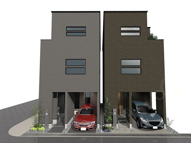 大阪市都島区内代町　2号地の外観パース
