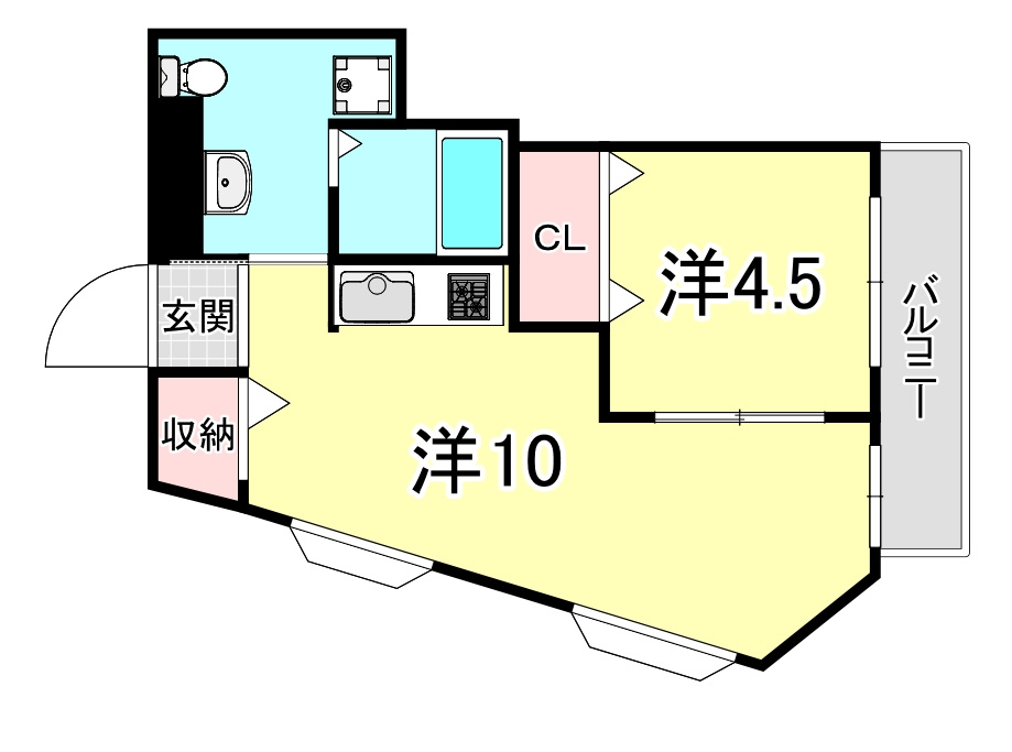 コーポラス山栄の間取り