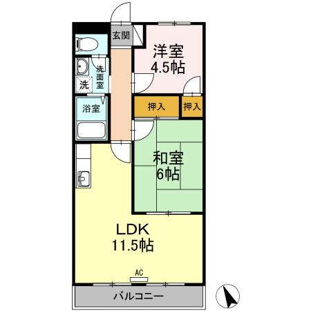ラークグリーンヒルの間取り