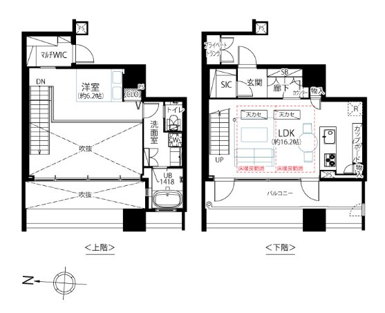 【間取り】 | ワールドシティタワーズブリーズタワー