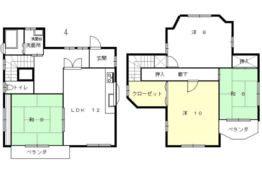 書写一戸建の間取り