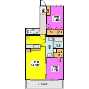 クレストコート天拝の間取り|別号数タイプ