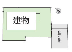 藤沢市本鵠沼２丁目　中古戸建の区画図
