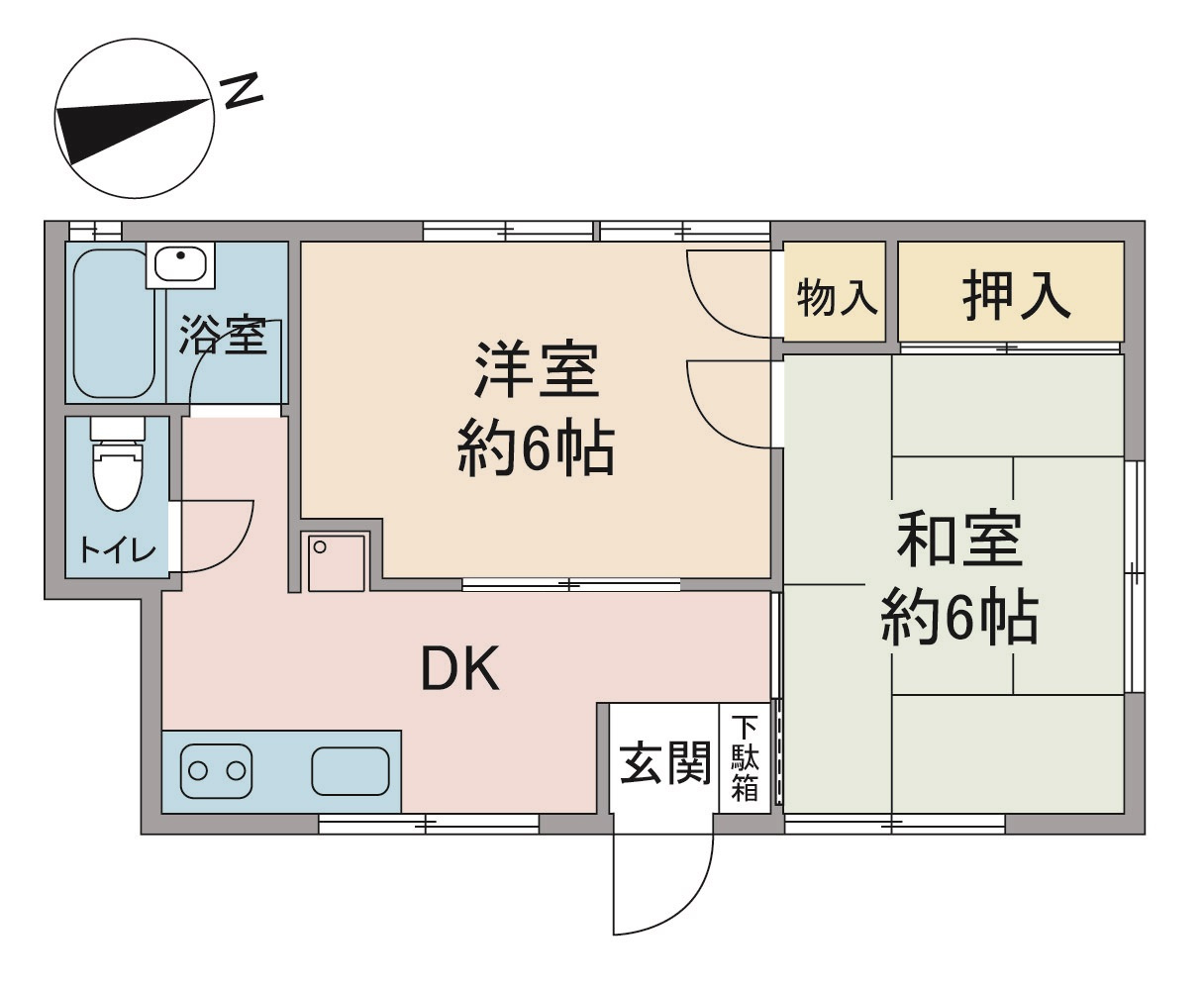 ソレイユ的場の間取り