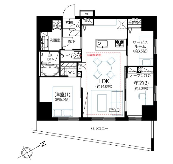 【間取り】 | パレステージ上野