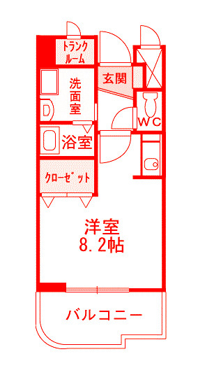 横浜市泉区中田東２丁目の賃貸マンションの間取り