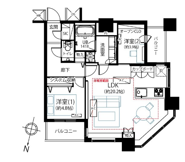 【間取り】 | カテリーナ三田タワースイート