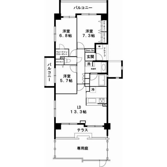 クレッセント高津リバーウィンドの間取り
