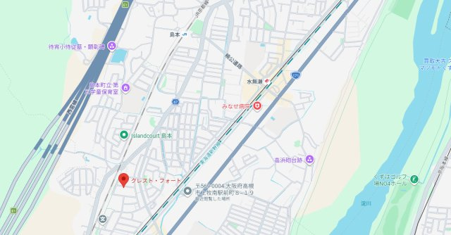 クレストフォートの地図
