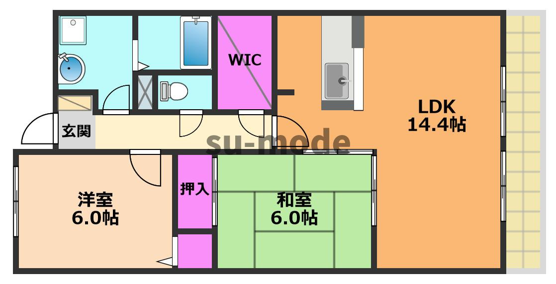 クレストフォートの間取り