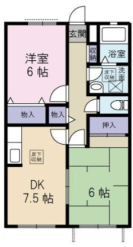 アトリーズ綱島B棟 の間取り|間取りです。