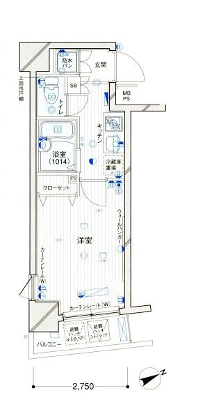 パークウェル千駄木駅前の間取り