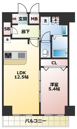 Dimus新大阪の間取り
