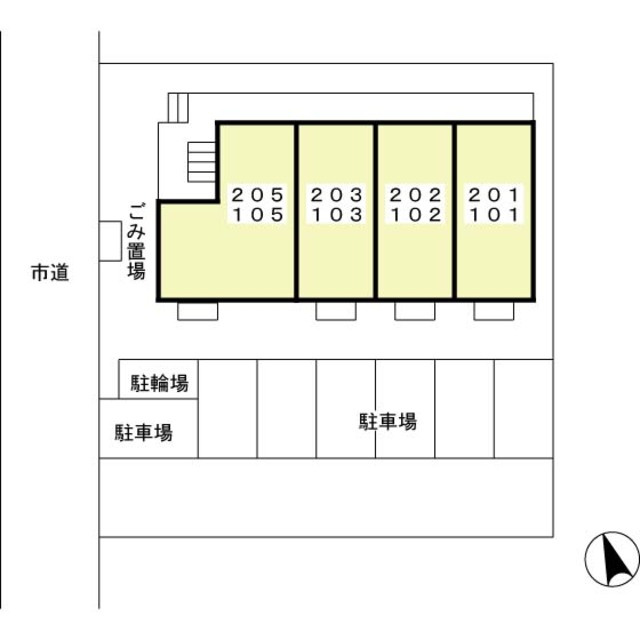 ドミールM日進のその他|現地配置図。