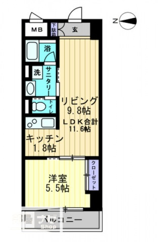 アルティザ高松中央町の間取り|間取図
