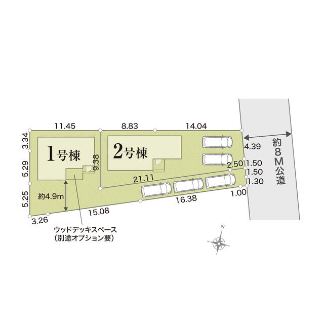 駿東郡清水町徳倉の新築一戸建の区画図|敷地区画図