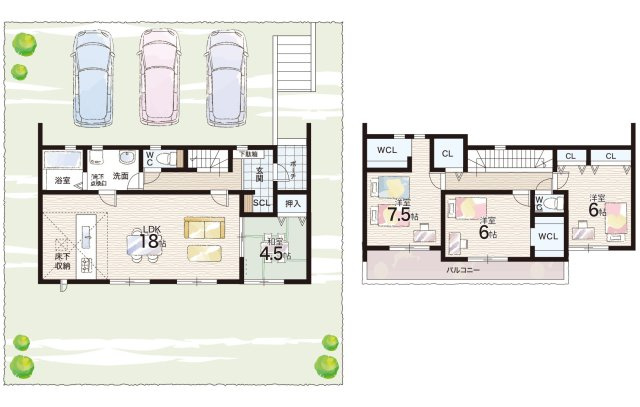 ■川西市清和台東　第2期　新築一戸建ての間取り
