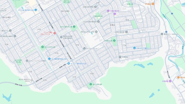 神戸市西区秋葉台　第1期　新築一戸建ての地図