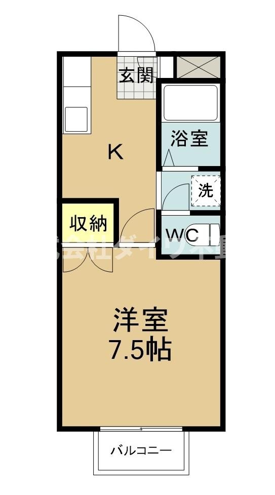 ハイツアイビー111の間取り