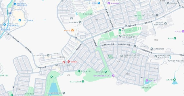 神戸市須磨区菅の台　第1期　新築一戸建ての地図