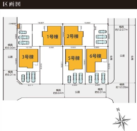 袖ケ浦市長浦駅前２丁目４期の区画図