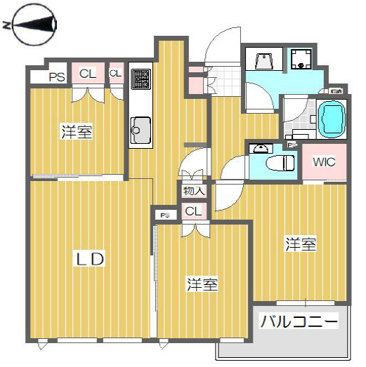 シティタワー大阪本町の間取り