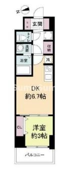 スペーシア日本橋東の間取り