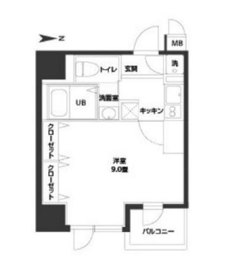ルクレ西長堀の間取り