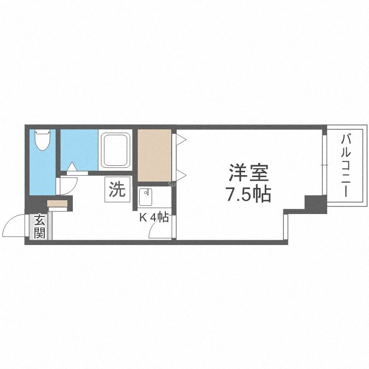 グレース肥後橋の間取り