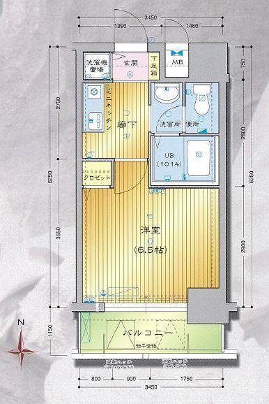 プレサンス大手前パークサイドの間取り