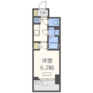 プレサンスタワー北浜の間取り