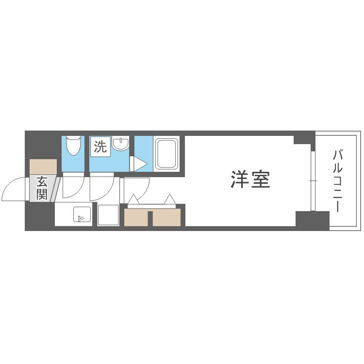 S-RESIDENCE堺筋本町Unoの間取り