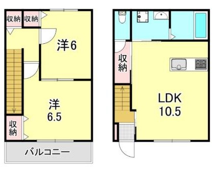 テラス 神戸市東灘区西岡本４丁目の間取り