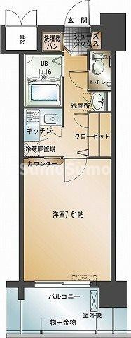 エンクレスト天神Ⅱの間取り