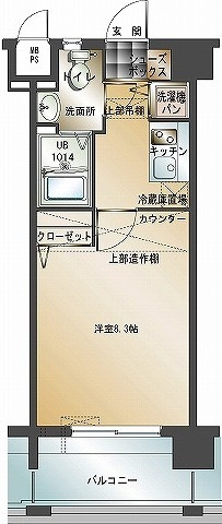 新品家具付きマンション住吉13(KaGood福岡)の間取り|※間取りと異なる場合は現状を優先します。