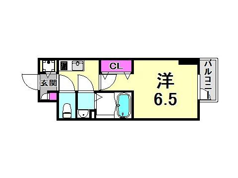 エスリード神戸三宮の間取り
