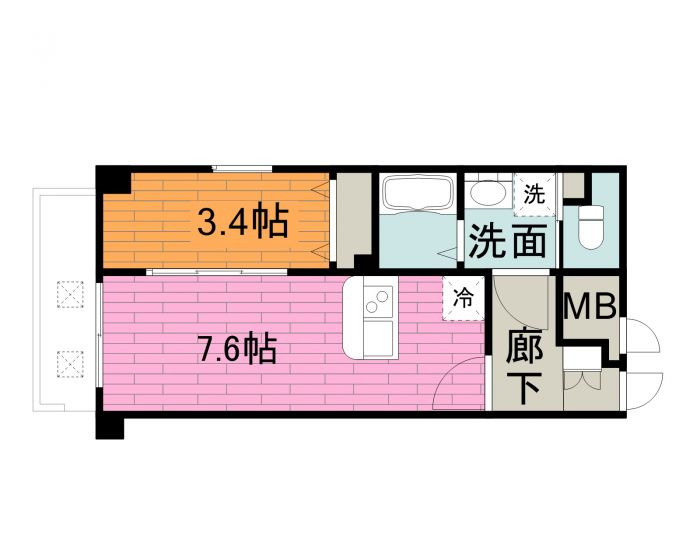 アヴァンティ銀天町の間取り