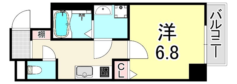 ディア甲子園口の間取り