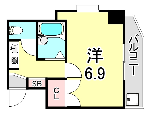 サンライズ長田の間取り